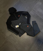 Nike Tech Fleece Orange & Black ( Full Set )